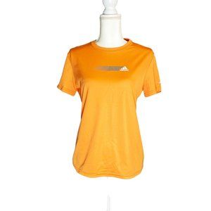 🌹3/$20🌹Adidas Activewear Women's Orange Crewneck Short Sleeve T-Shirt Medium